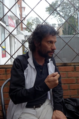 Jorge García, an M-19 guerilla in the 80s, now heading a project called Youth in Peace in Ciudad Bolívar.