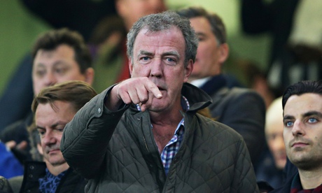 Jeremy Clarkson in football crowd for Chelsea match