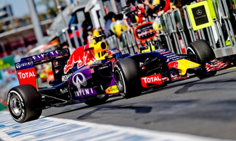 Danil Kvyat of Red Bull Racing during the first practice session at the Albert Park circuit for the Australian F1 Grand Prix in Melbourne.