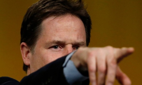 Nick Clegg at the Lib Dem spring conference in Liverpool.