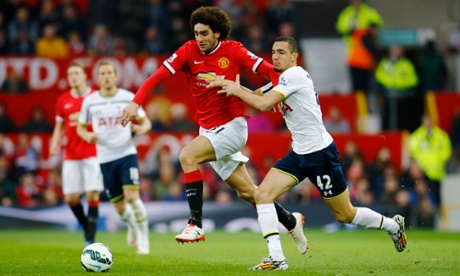 Tottenham's Nabil Bentaleb man-marking the dangermen now.