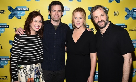 Vanessa Bayer, Bill Hader, Amy Schumer and director Judd Apatow
