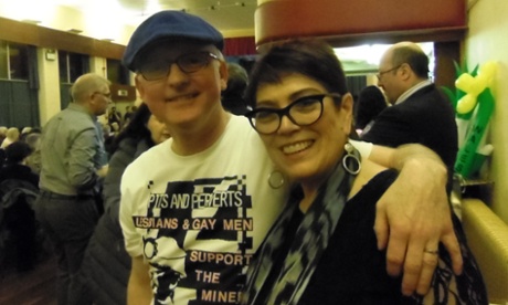 Original LGSM member / treasurer Martin Goodsell, with Swansea East MP Sian James