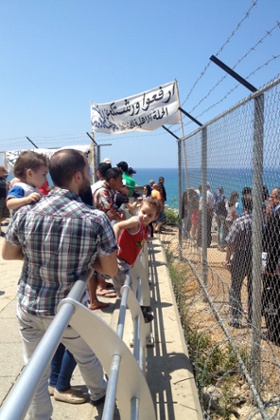 Barbed wire and fences suddenly went up at Dalieh