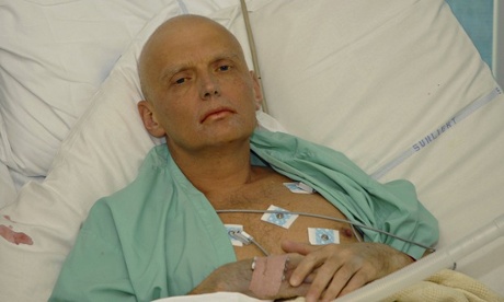 Alexander Litvinenko before he died of polonium poisoning
