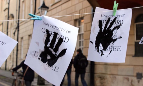 Divest Our Dirty Degrees! at Oxford University in January 2015