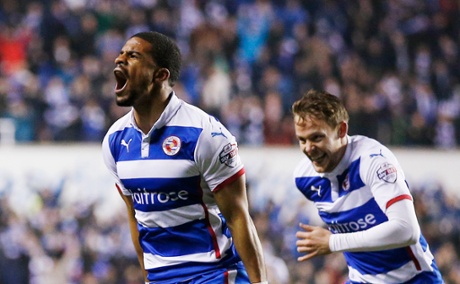 Garath McCleary celebrates scoring the second.