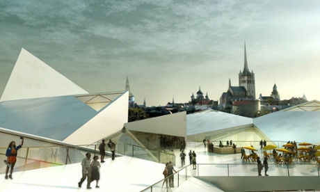 Bjarke Ingels' Tallinn city hall project.