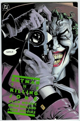 Reference point … Batman: the Killing Joke comic book from 1988, written by Alan Moore.