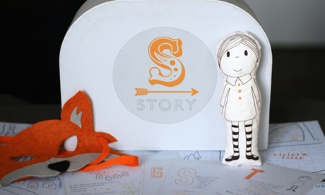 Story's 'walk-in books' split storytelling into its separate parts for children to reassemble.