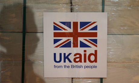 A UK aid label 