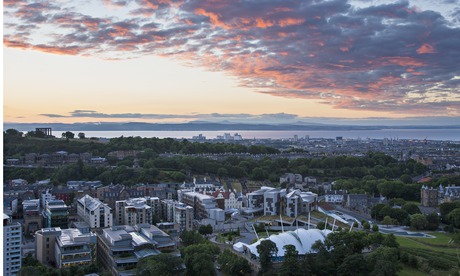 View over the Edinburgh, Scotland