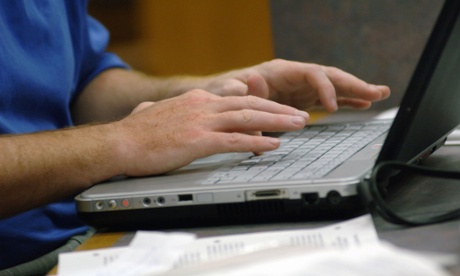 Typing on a computer