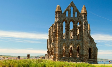 The ruins of Whitby Abbey in North Yorkshire.