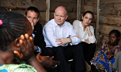 William Hague and Angelina Jolie