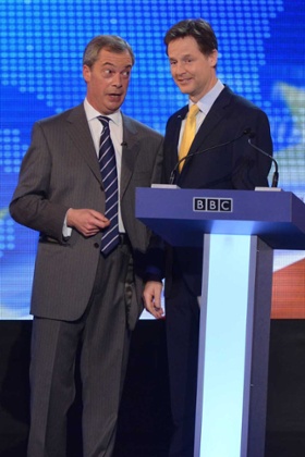 Nigel Farage and Nick Clegg had a head to head debate before the 2014 European elections.