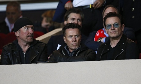 Regardless of whether Monaco celebrates St Patrick’s day, Irish rock band U2 are in the principality to watch the match.