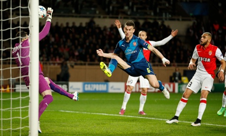 Laurent Koscielny goes close, but no cigar.