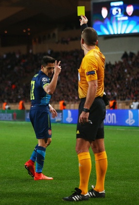 Then lets referee Svein Oddvar Moen know what he thinks of his booking for diving.