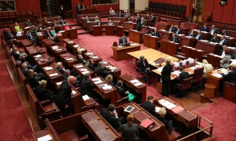 Division on the higher education reform legislation in the Senate