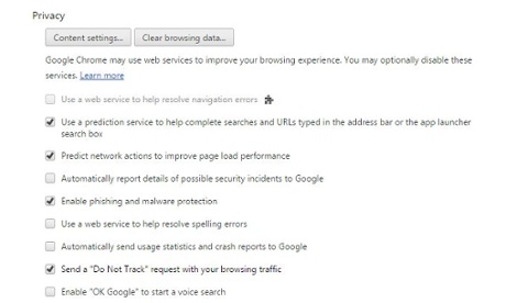 Check your browser preferences.