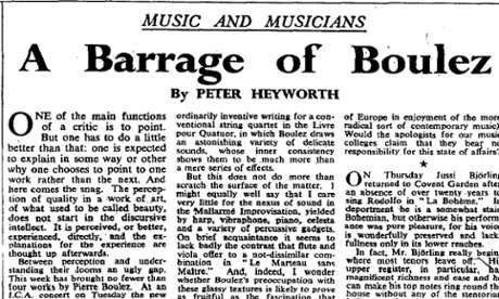 The Observer, 13 March 1960.