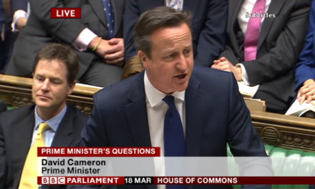 David Cameron at PMQs