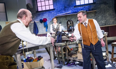 Andy de la Tour (Spijak), Abigail Thaw (Iris) and Paul Rider (Eric) in The Cutting Of The Cloth