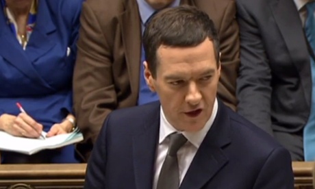 Chancellor George Osborne presents his budget in the House of Commons