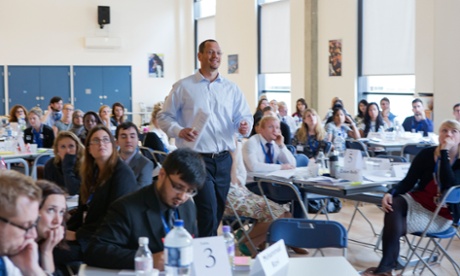 teacher in classroom
