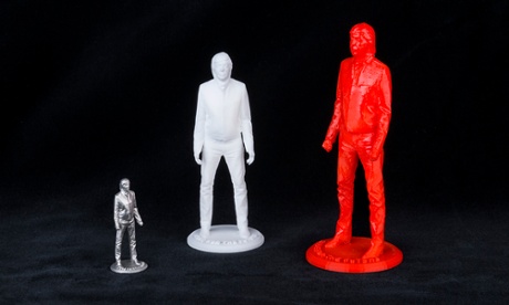 The 3D-printed figurine of Paul McCartney.