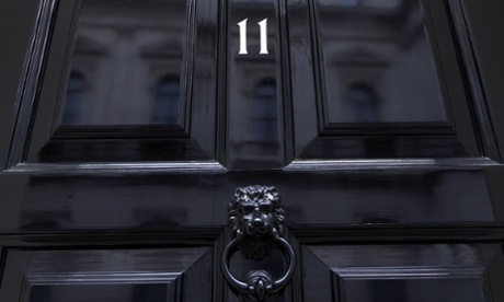 The door of 11 Downing Street, the official London home of George Osborne.