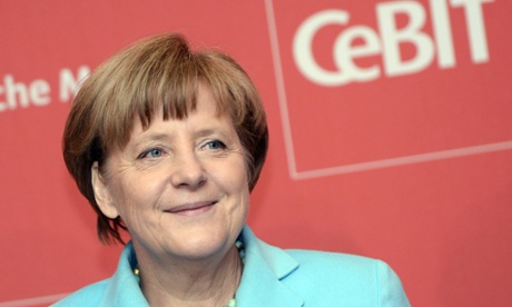 Angela Merkel last week.
