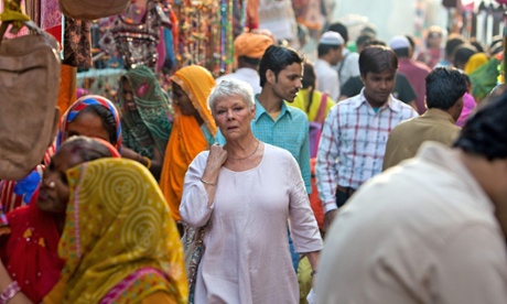 Judi Dench in The Second Best Marigold Hotel.