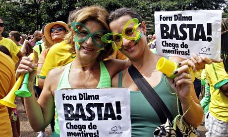 Protest against Brazilian President Dilma Rousseff