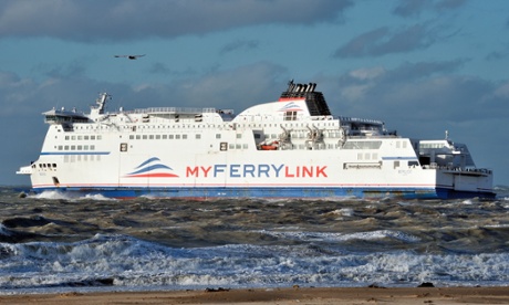 A MyFerryLink ferry at sea