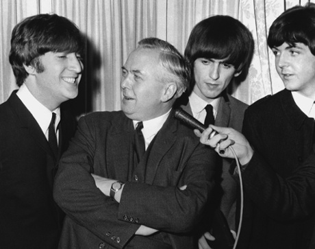 Harold Wilson meets The Beatles at the Dorchester Hotel in 1964.