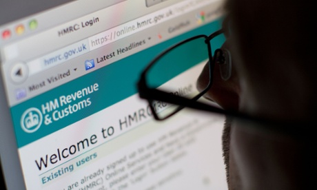 Man reading HMRC website