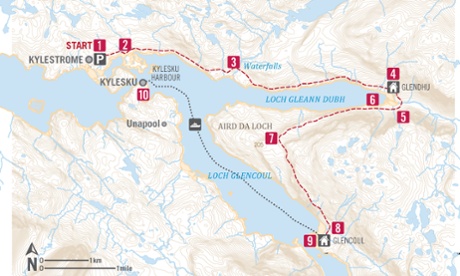 The route starting at Kylestrome