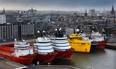 Ships in Aberdeen harbour