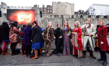 Fans in costume at the Tower