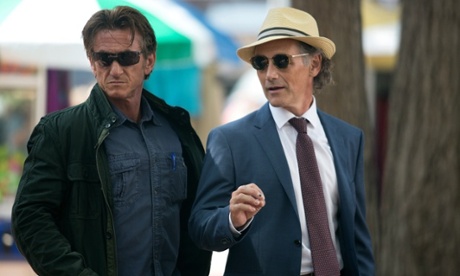 With Sean Penn in The Gunman.