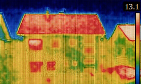 Thermal Image of a house.