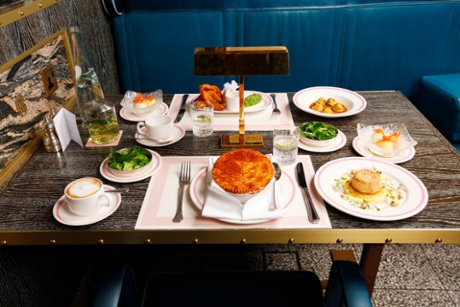 Kazuo Ishiguro ate: Siberian pelmeni, fish pie and spring greens. Kate Kellaway ate: cheese soufflé, lemon sole goujons and spring greens. Both had trio sorbet for pudding; Bob Bob Ricard, 1 Upper James Street, London W1F 9DF, tel 020 3145 1000.