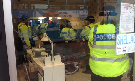 Thames Valley officers raid a nail bar