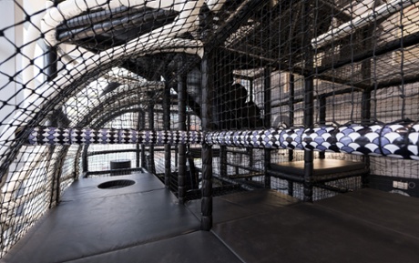 Chetwynd has created a 'beguiling vertical labyrinth'.