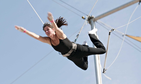 Trapeze training can be a great form of exercise.