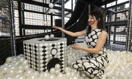 Artist Marvin Gaye Chetwynd ball pond soft play centre Barking, east London.