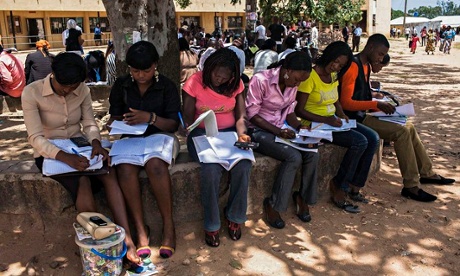 MDG : Women's rights : Nigerian girl students in Jos, Nigeria,