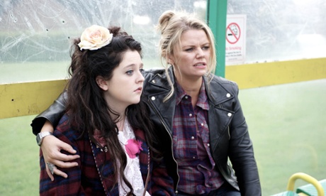 Germaine (Helen Monks) and Della (Rebekah Stanton) in Caitlin Moran’s Raised By Wolves: ‘a highly moreish comedy’.